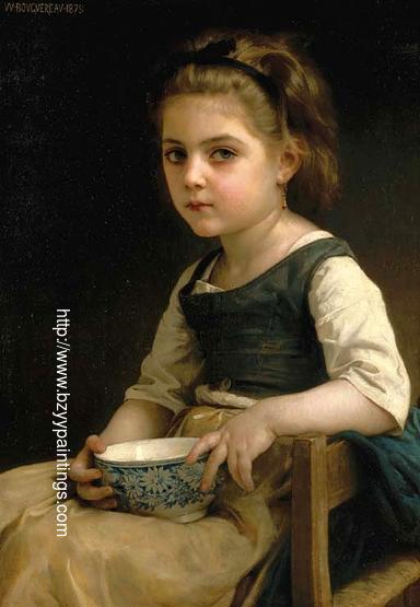 Little Girl with a Blue Bowl